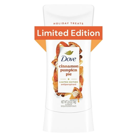 Dove Limited Edition Holiday Treats Antiperspirant Deodorant Cinnamon Pumpkin Pie, 2.6 oz