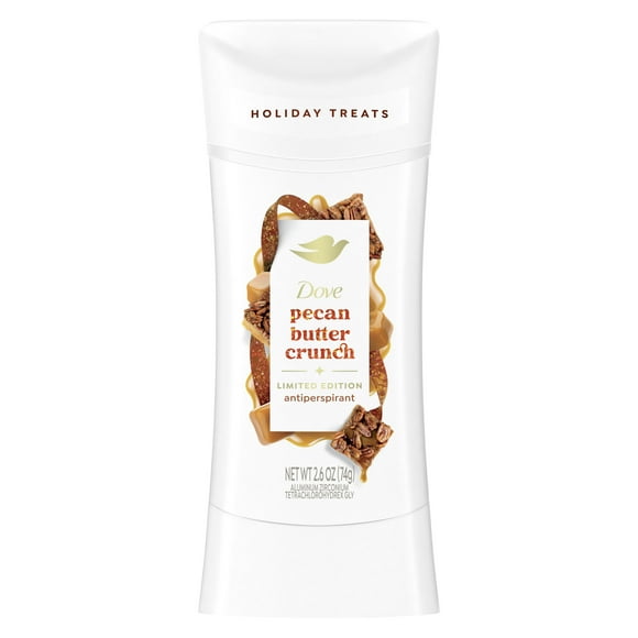 Dove Holiday Treats Women's Antiperspirant Deodorant Stick Pecan Buttercrunch, 2.6 oz