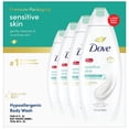 thumbnail image 1 of Dove Hypoallergenic Body Wash To Moisturize Sensitive Skin Body Wash For Sensitive Skin Sulfate and Paraben Free, 22 Fl Oz (Pack of 4), 1 of 7