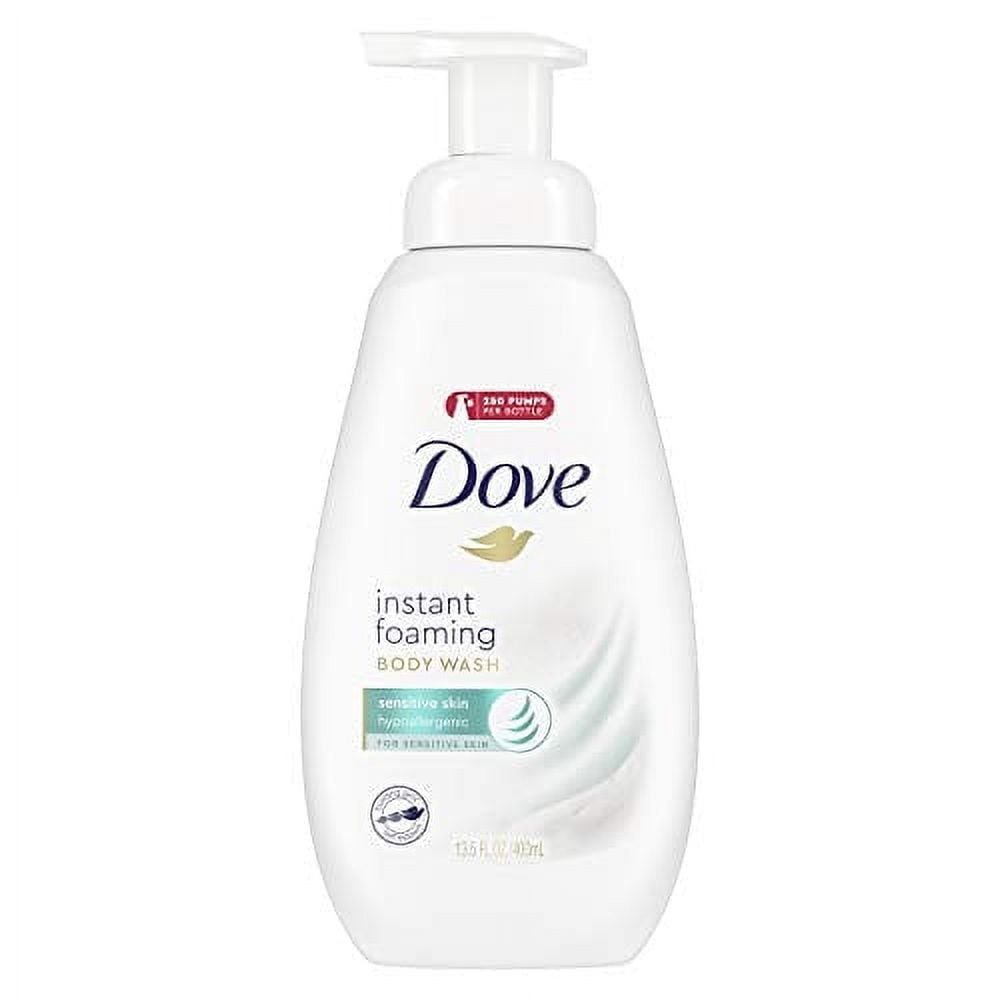Dove Instant Foaming Body Wash for Sensitive Skin, 13.5 oz