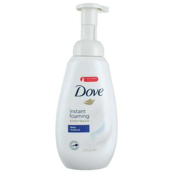 Dove Instant Foaming Body Wash for Soft, Smooth Skin Deep Moisture Cleanser That Effectively Washes Away Bacteria While