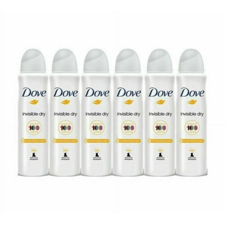 Dove Invisible Dry Anti-Per spirant Body Sp ray Deod orant 48 h150ml -6 Pack