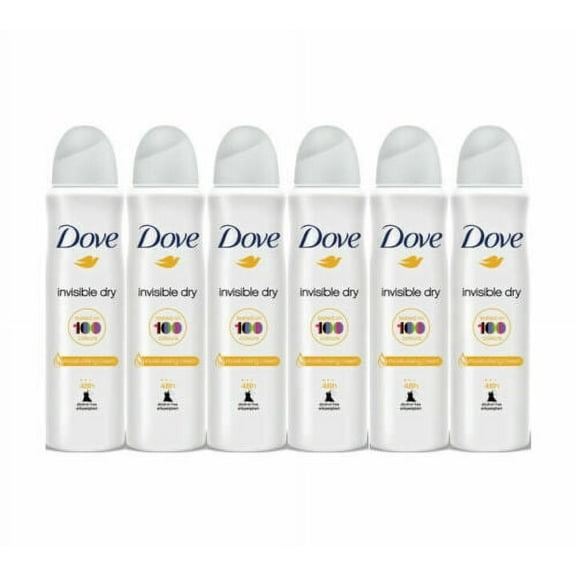 Dove Invisible Dry Anti-Per spirant Body Sp ray Deod orant 48 h150ml -6 Pack