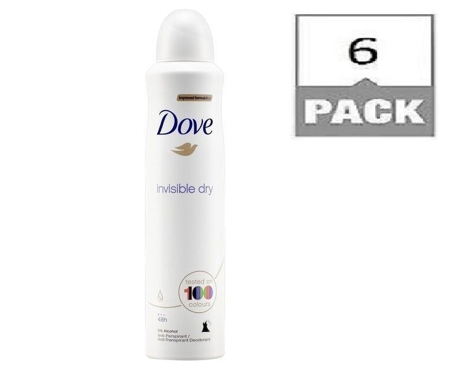 Dove Invisible Dry Antiperspirant Deodorant Spray 250 Ml 48 Hr Protection 6-pack