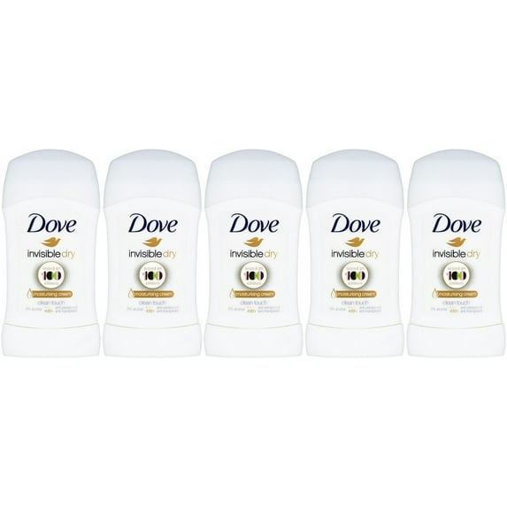 Dove Invisible Dry Antiperspirant Stick, 40 Ml / 1.4 Ounce (Pack of 5)