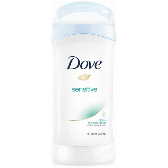 Dove Invisible Solid Antiperspirant Deodorant Stick for Women, Sensitive Skin 2.6 Ounce