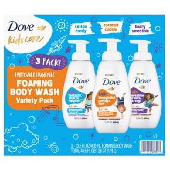 Dove Kids Care Foaming Body Wash, Variety Pack, 13.5 fl. oz., 3 count.pack of 2