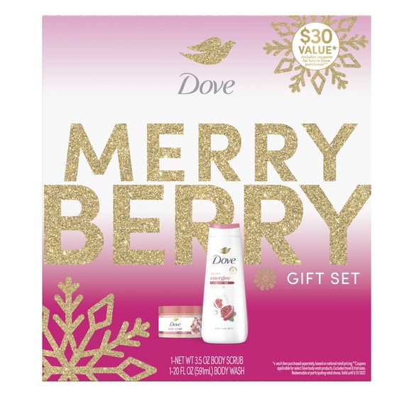 Dove Limited Edition Merry Berry Gift Set For Hydrated & Soft Skin, 2 Count
