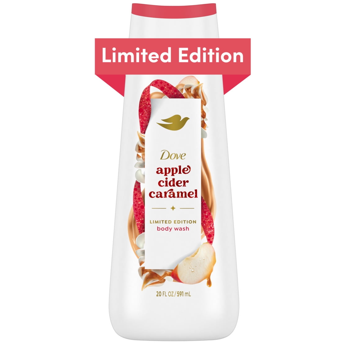Dove Limited Edition Holiday Treats Body Wash Apple Cider Carmel