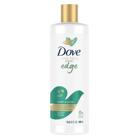 Dove Love Your Chic Edge 3-in-1 Shampoo Conditioner and Body Wash with Bamboo Extract, 13.5 fl oz