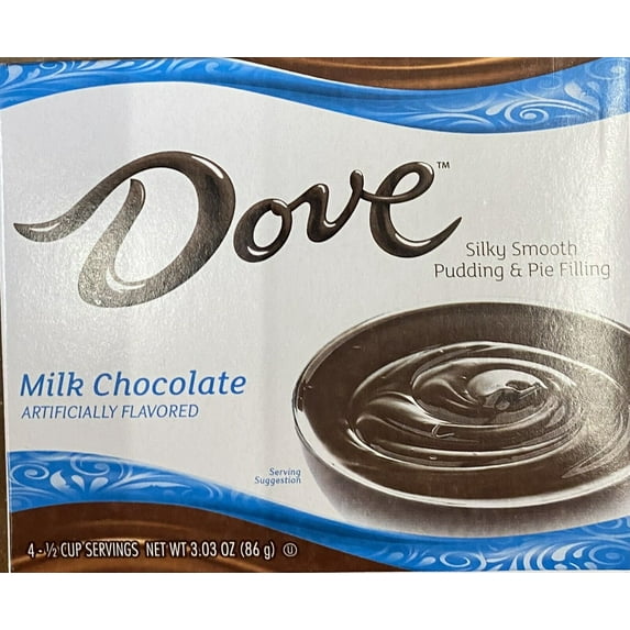 Dove MILK CHOCOLATE Silky Smooth Pudding & Pie Filling Mix 3.03 oz