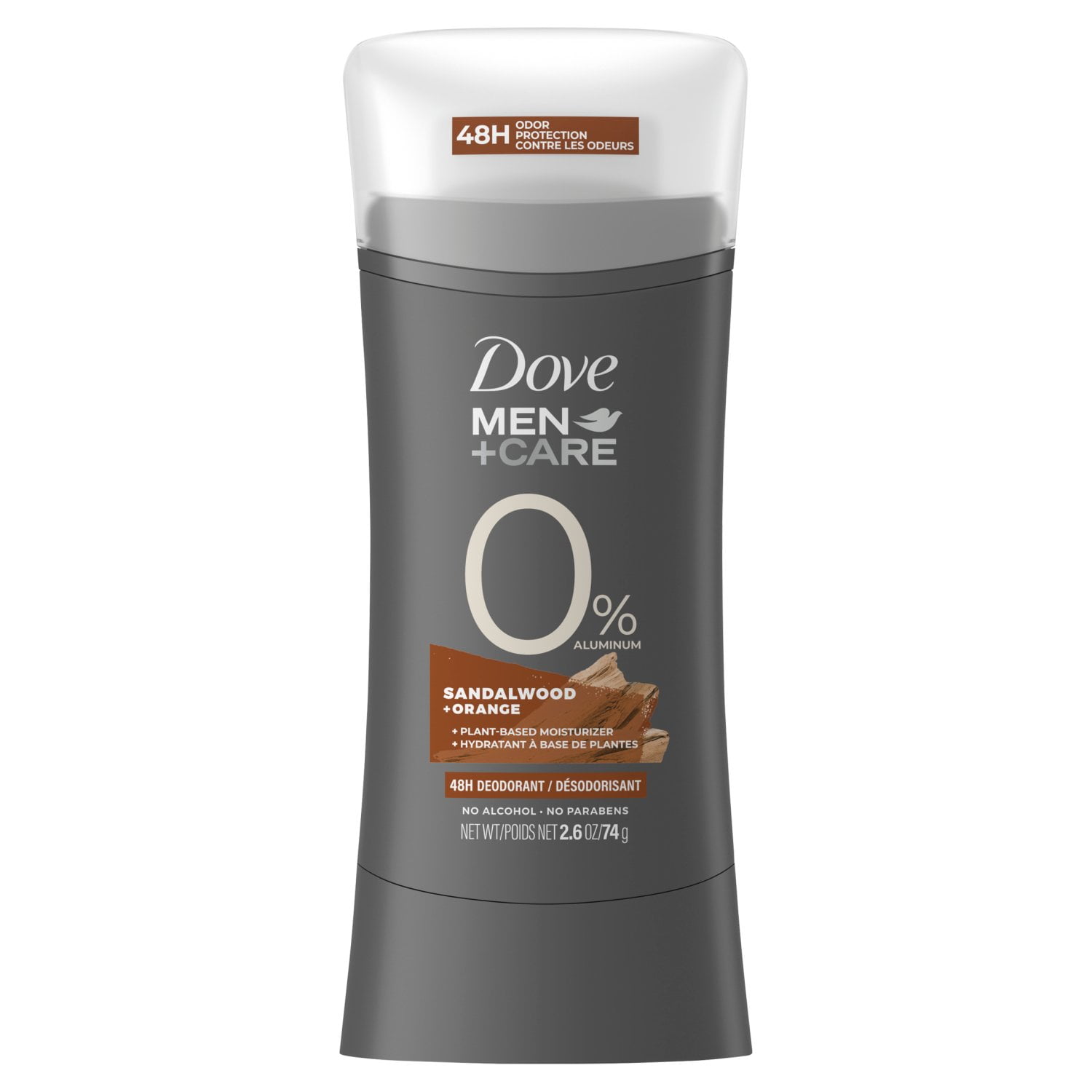 Dove Men+Care 0% Aluminum DS Sandalwood 2.6 oz