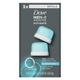 thumbnail image 1 of Dove Men+Care 0% Aluminum Men's Deodorant Stick Refill All Skin Twin Pack Clean Touch, 1.13 oz, 1 of 9
