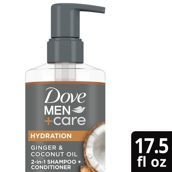 2X - Dove Men+Care 2-in-1 Pro Hydration Shampoo - 17.5oz
