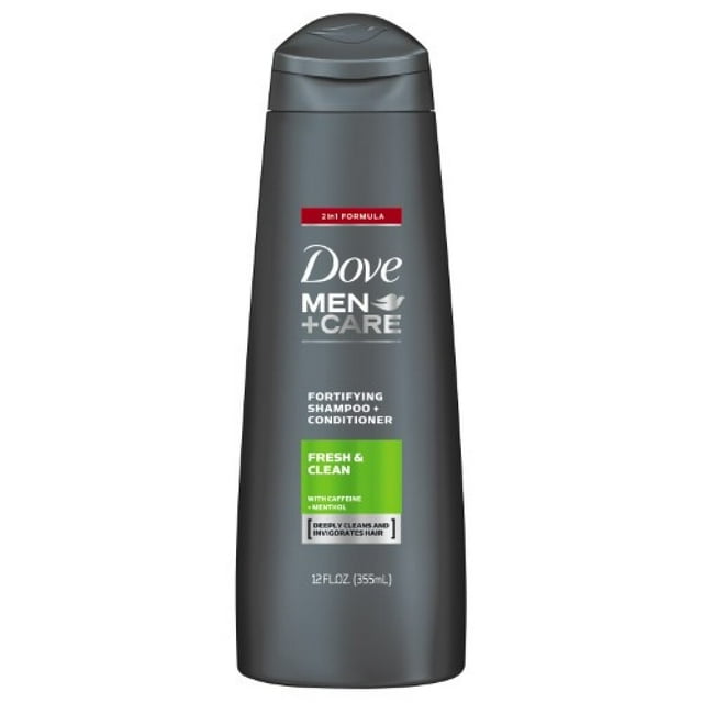 Dove Men+Care 2 in 1 Shampoo and Conditioner Fresh and Clean 12 oz (Pack of 16)