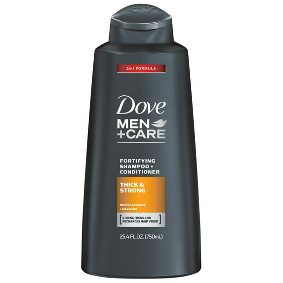 Dove Men+Care 2 in 1 Shampoo and Conditioner Thick and Strong 25.4 oz