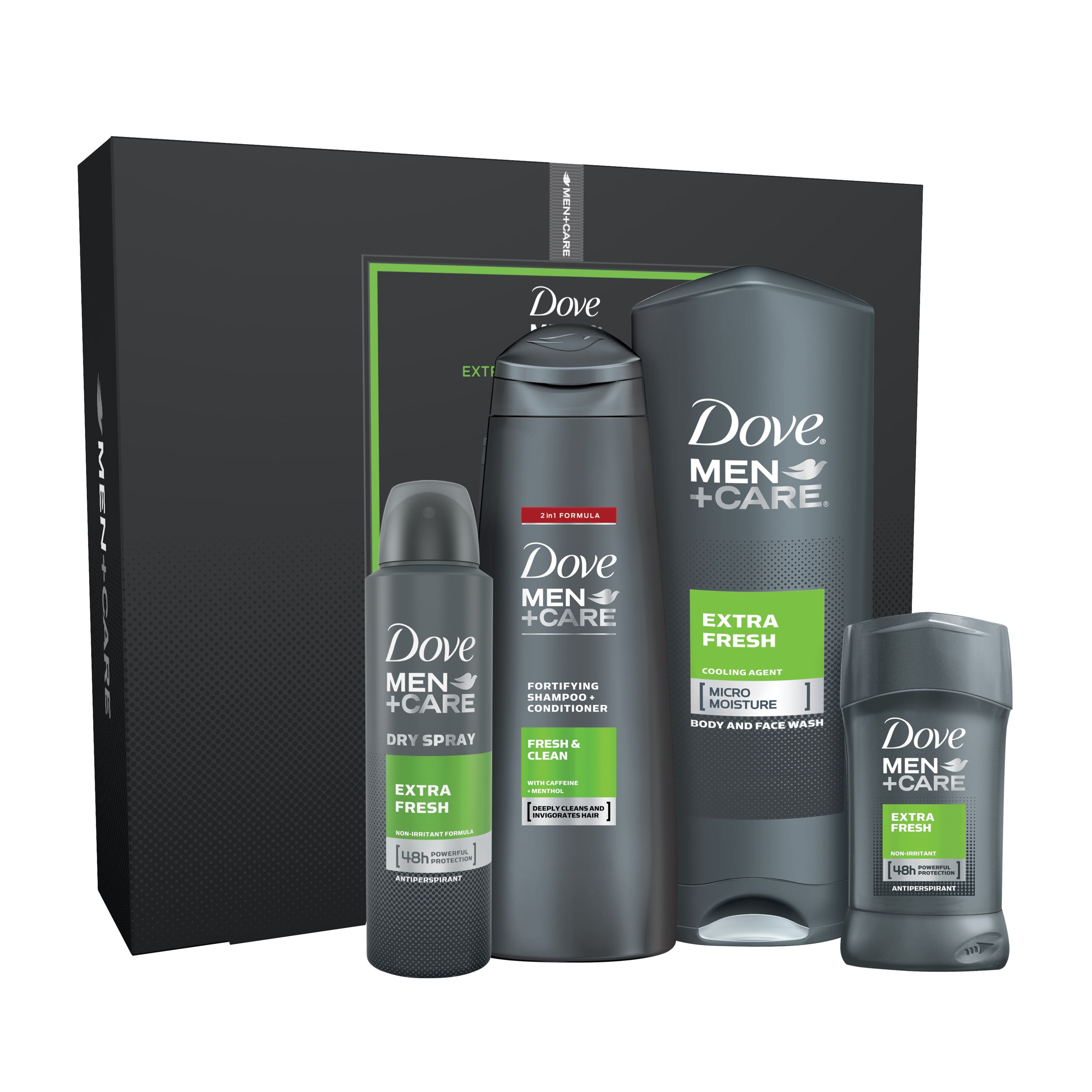 Dove Men+Care 3Pc Gift Set Extra Fresh (Fortifying 2 in 1 Shampoo