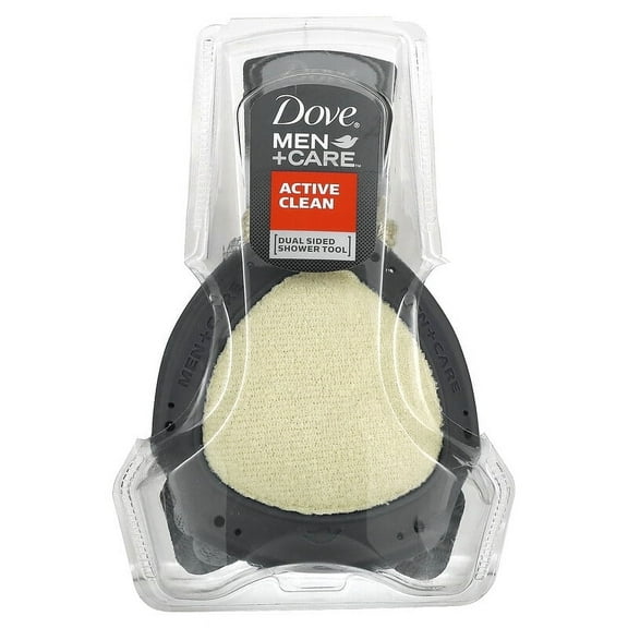 Dove, Men + Care, Active Clean, Dual Sided Shower Tool, 1 Sponge Pack of 2