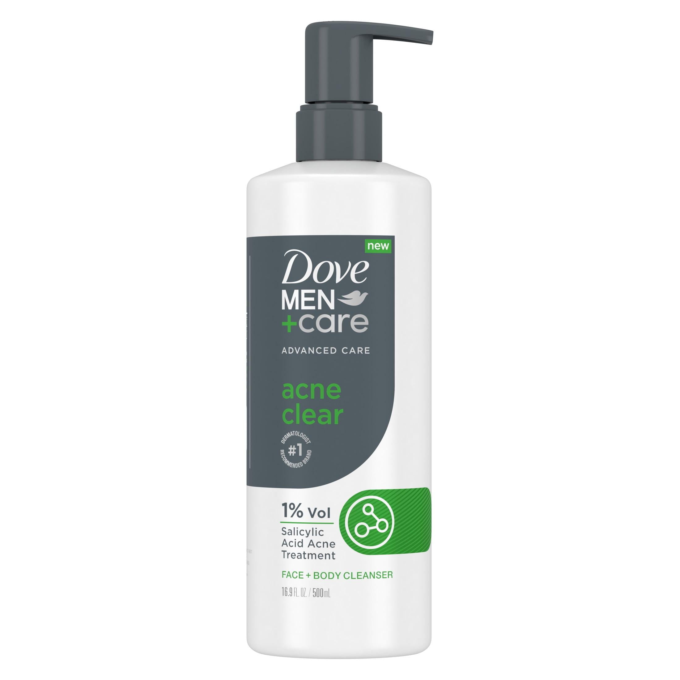 Dove Men+Care Advanced Care Acne Clear Men's Cleanser All Skin, 16.9 oz