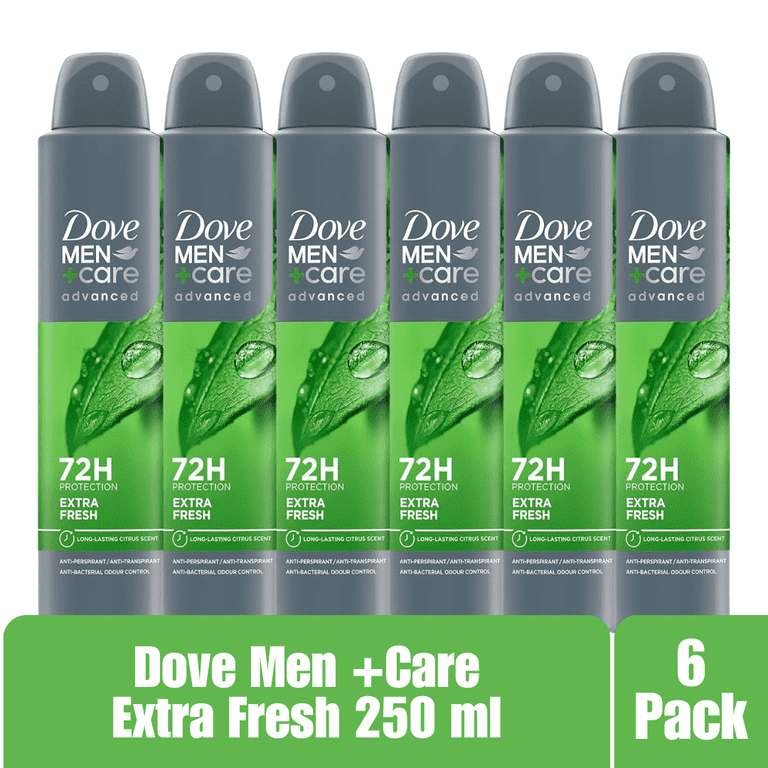 Dove Men+Care Advanced Extra Fresh Men's Antiperspirant Deodorant Body Spray with ¼ moisturising cream & Triple Action technology for 72 hour sweat