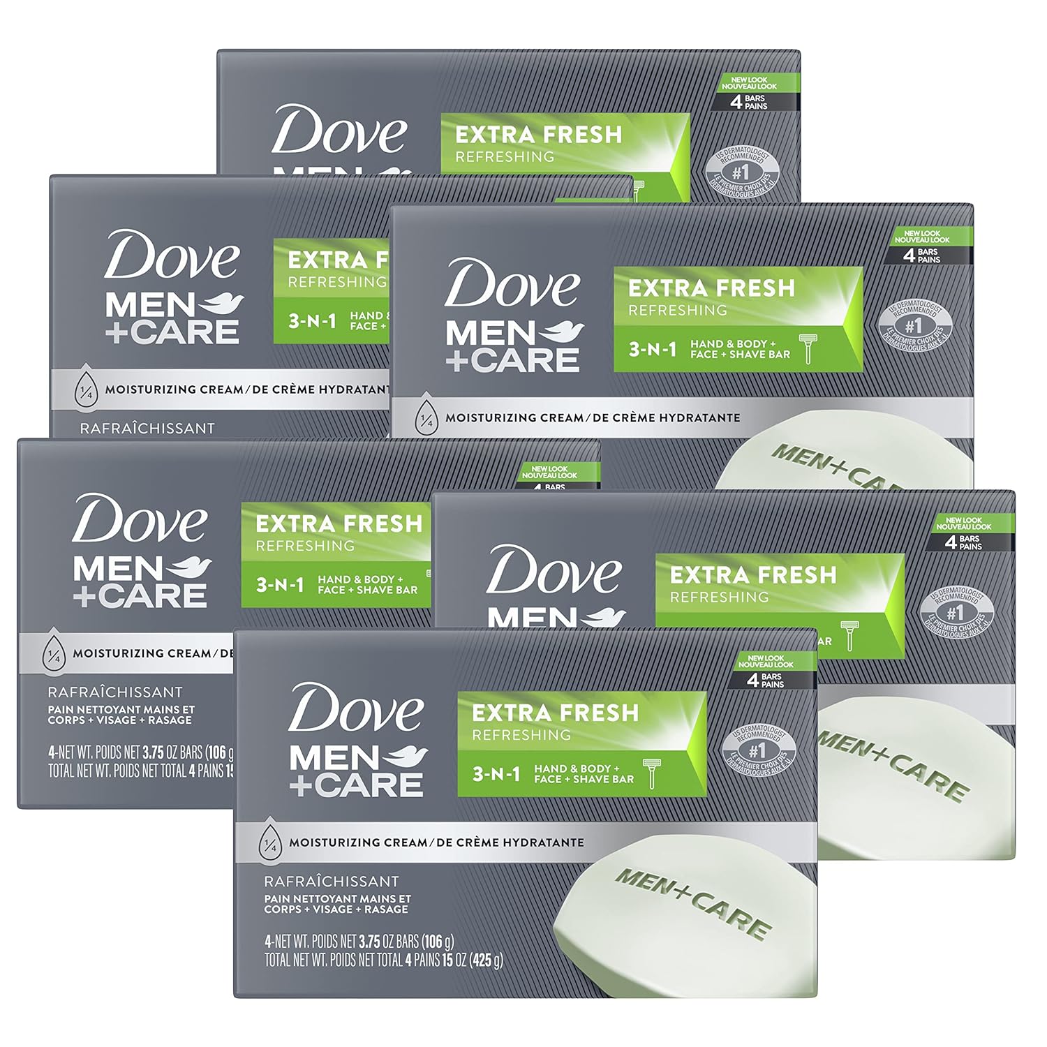 Dove Men+Care Bar 3 In 1 Cleanser For Body, Face, And Shaving To Clean