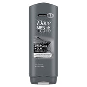 Dove Men+Care Body And Face Wash Body Wash For Men Purifying Charcoal + Clay With 24-Hour Nourishing Micromoisture Technology ,18 oz