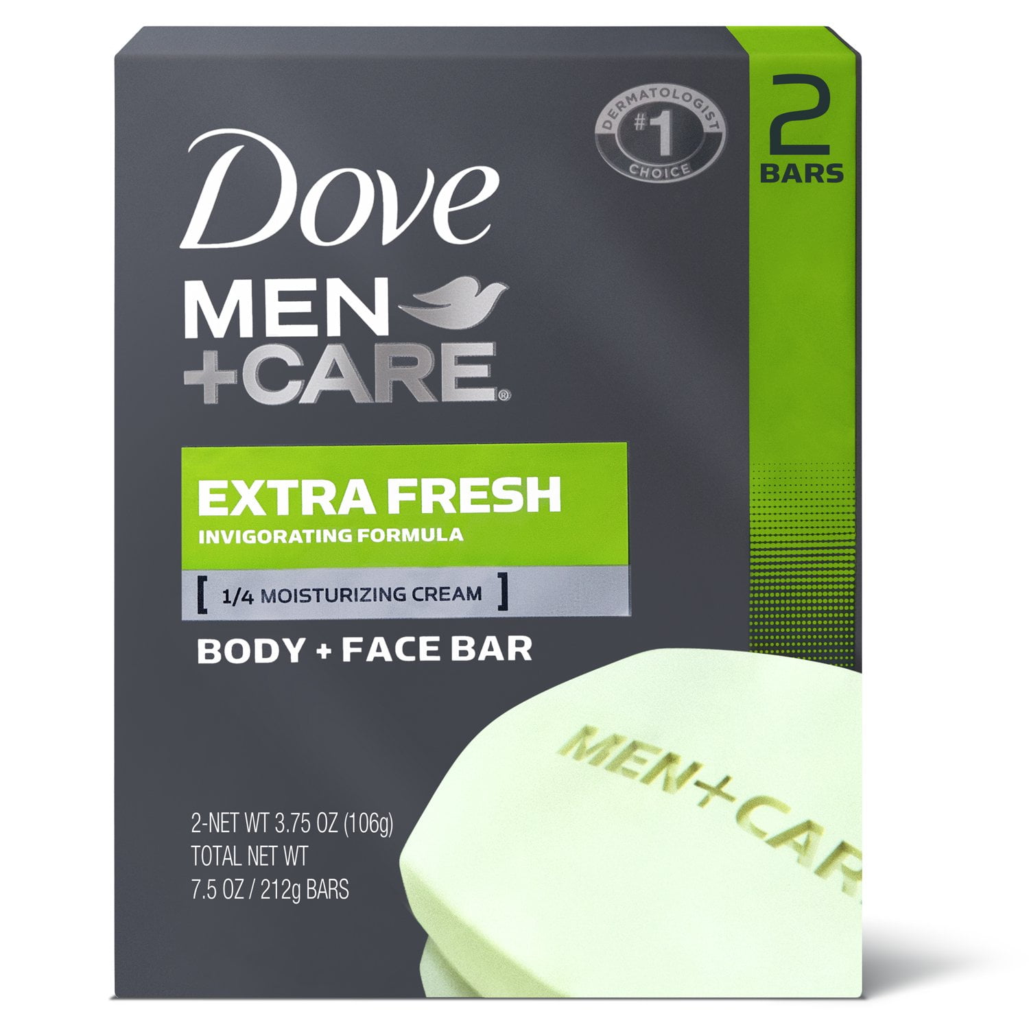 Dove Men+Care Body and Face Bar Extra Fresh 3.75 Ounce (14 Count)