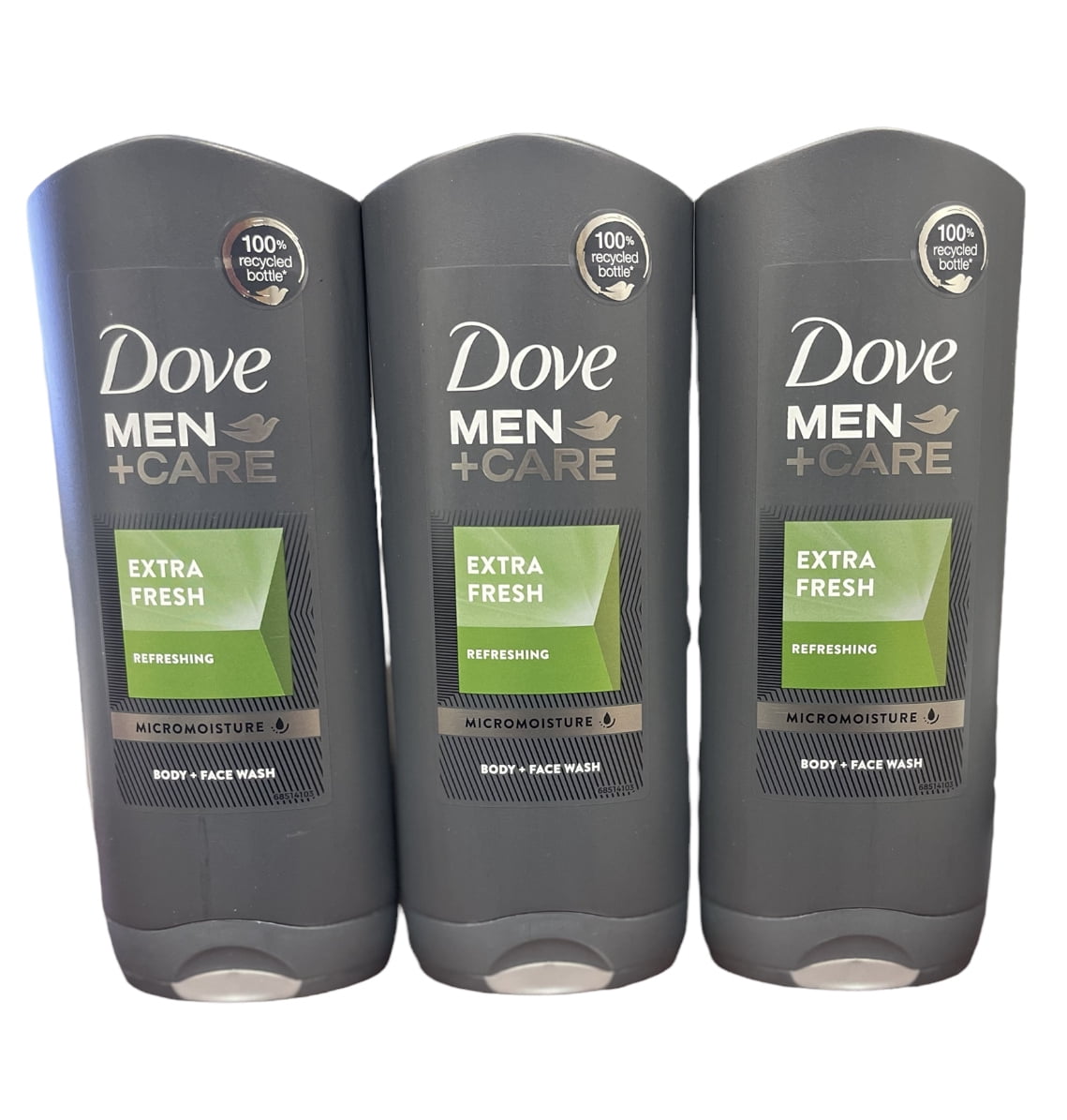 Dove Men+Care Body & Face Wash, Extra Fresh 400ML (3 Pack ) - Walmart.com