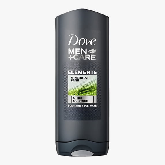 Dove Men Care Body & Face Wash, Minerals and Sage - 13.5 Fl Oz / 400 mL X 6 Pack Case, Made in Germany