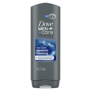 Dove Men+Care Body & Face Wash for Men Midnight Classico for Calm, Replenished & Hydrated Skin, 18 oz