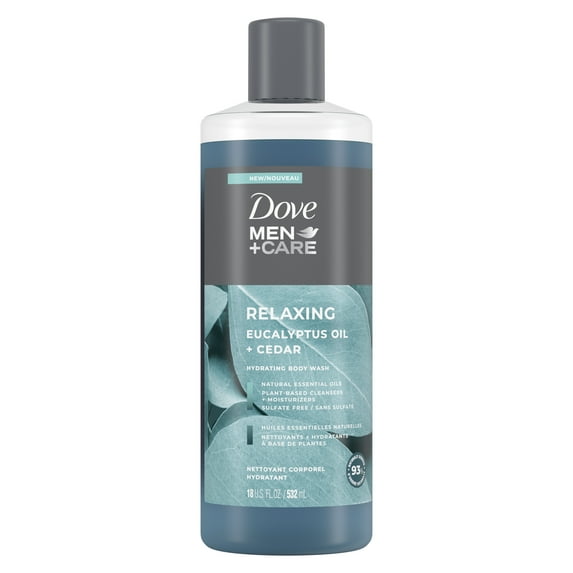 Dove Men+Care Body Wash Eucalyptus Cedar, 18 fl. Oz. - 2 Pack
