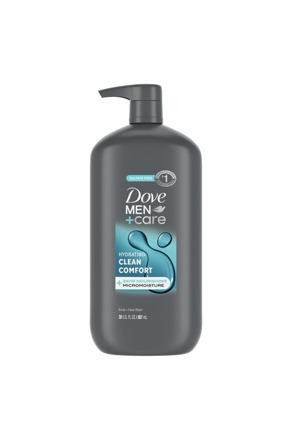Body Wash & Face Wash for Men Clean Comfort, 30 oz