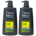 thumbnail image 1 of Dove Men Care Body and Face Wash, Sport Fresh, 21.9 Ounce Pump Bottle (Pack of 2), 1 of 1