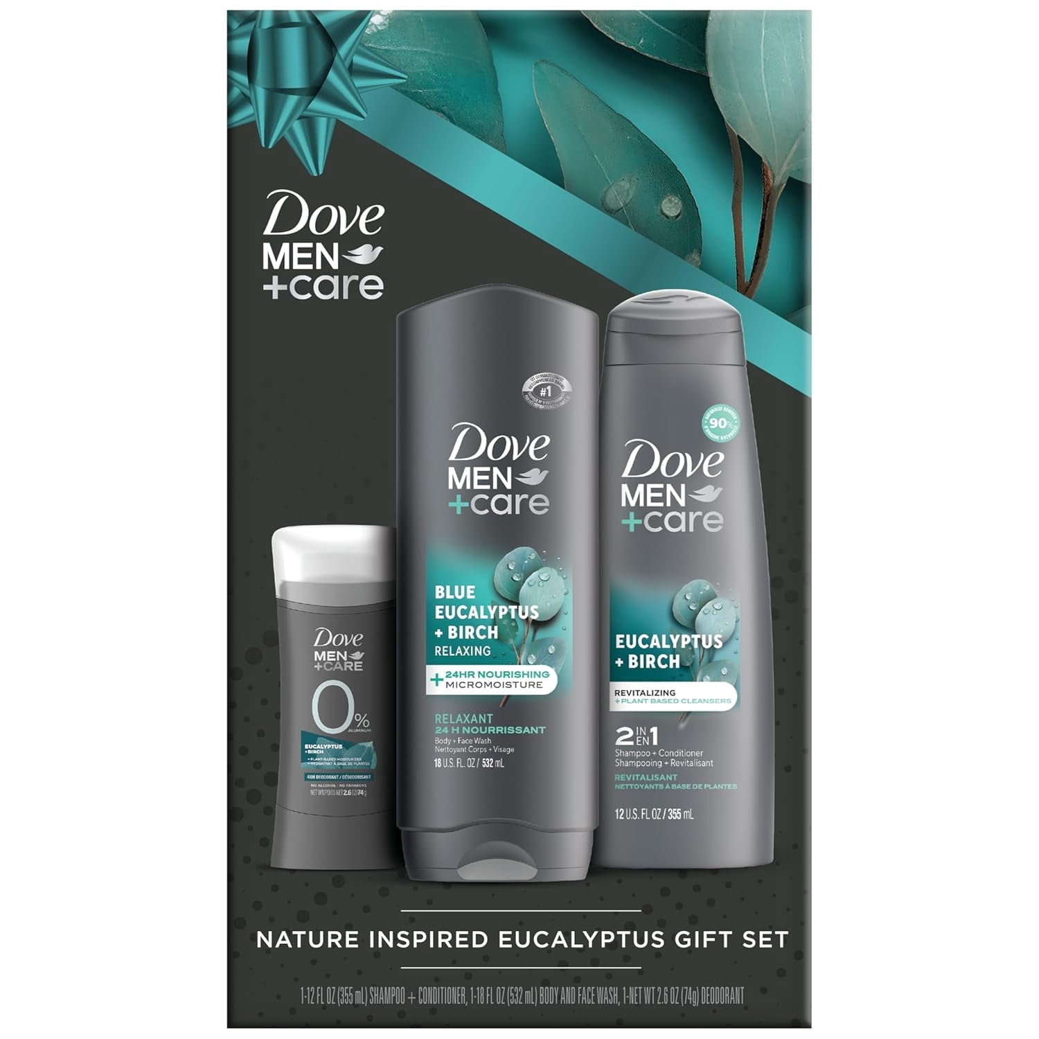 Dove Men + Care Bundle – Blue Eucalyptus + Birch Body + Face Wash