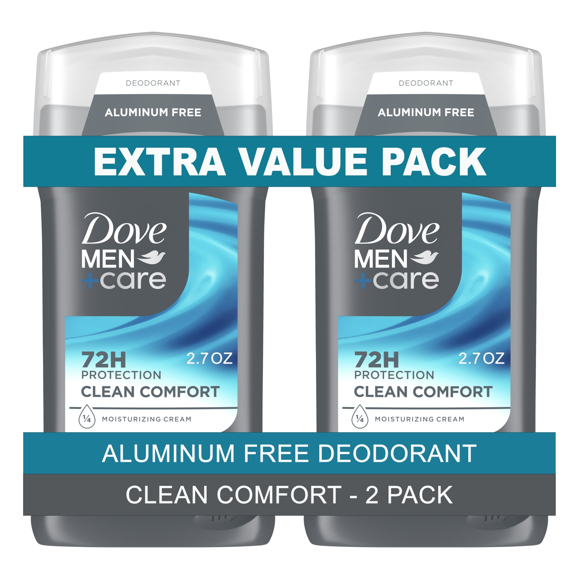 Dove Men+Care Clean Comfort Deodorant Stick Twin Pack, Citrus, 3 oz