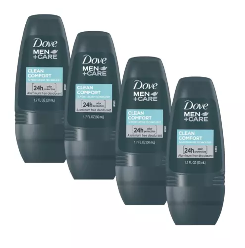 Dove Men+Care Clean Comfort Roll on Deodorant, Aluminum Free, for All Day Undera