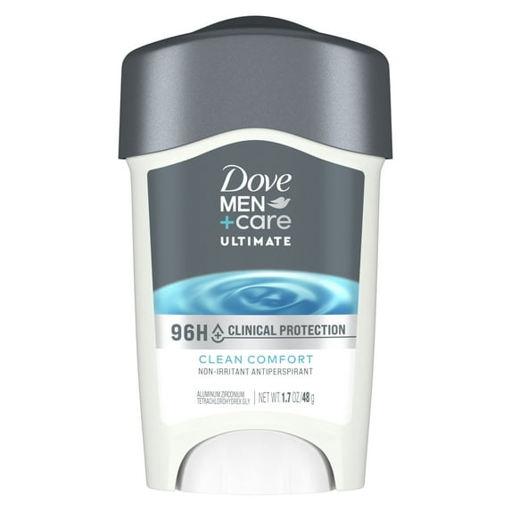 Dove Men+Care Clinical Protection Antiperspirant Stick End Sweat Hacks Clean Comfort 96-Hour Protection, 1.7 oz