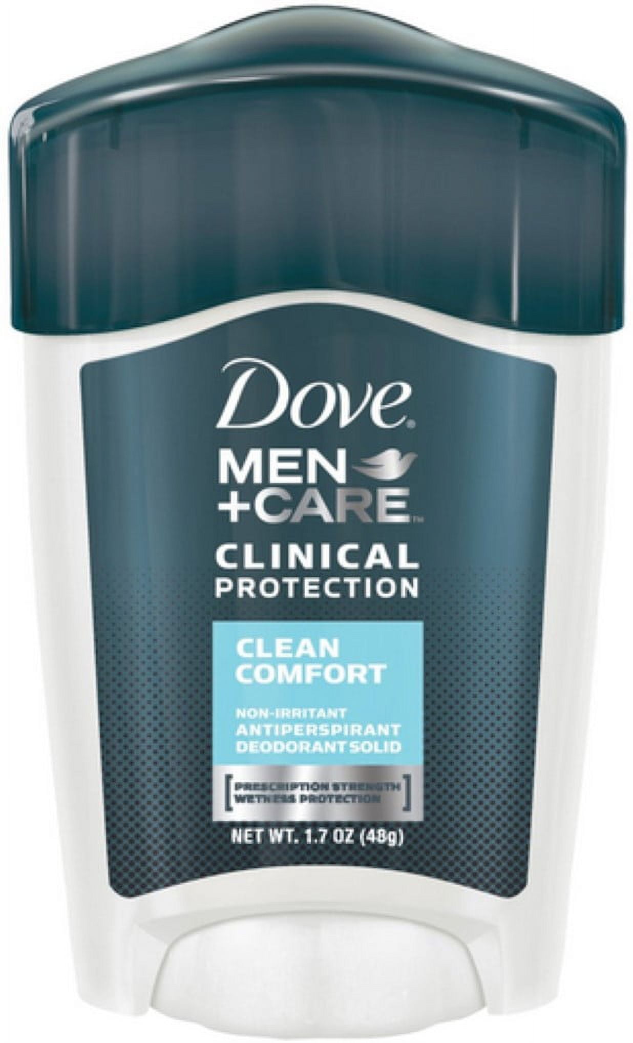 Dove Men + Care Clinical Protection Antiperspirant Deodorant Solid Clean Comfort 1.70 oz (Pack of 4)
