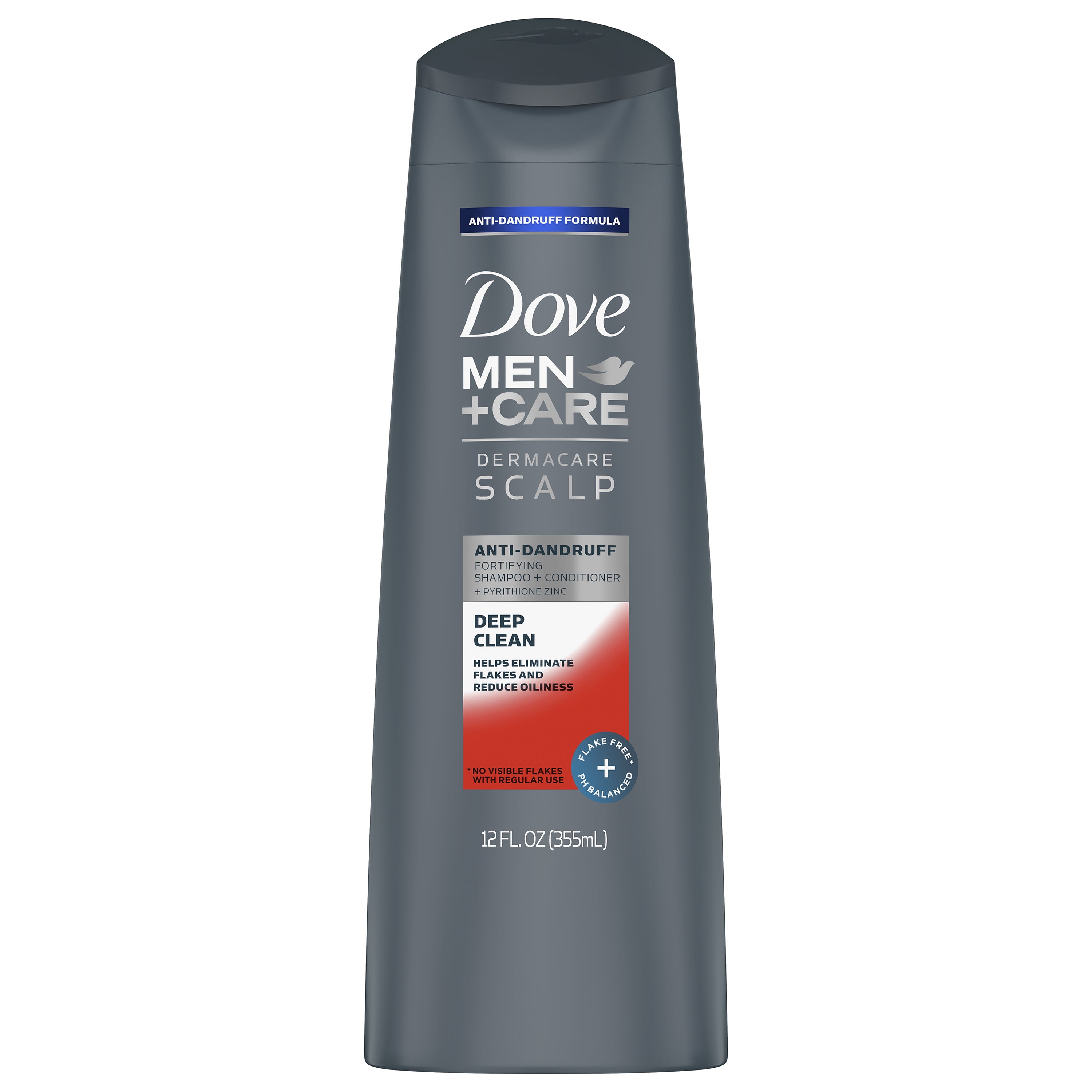 Dove Men+Care Dermacare Scalp Dandruff Relief Moisturizing 2 in 1 Shampoo Plus Conditioner, 12 fl oz