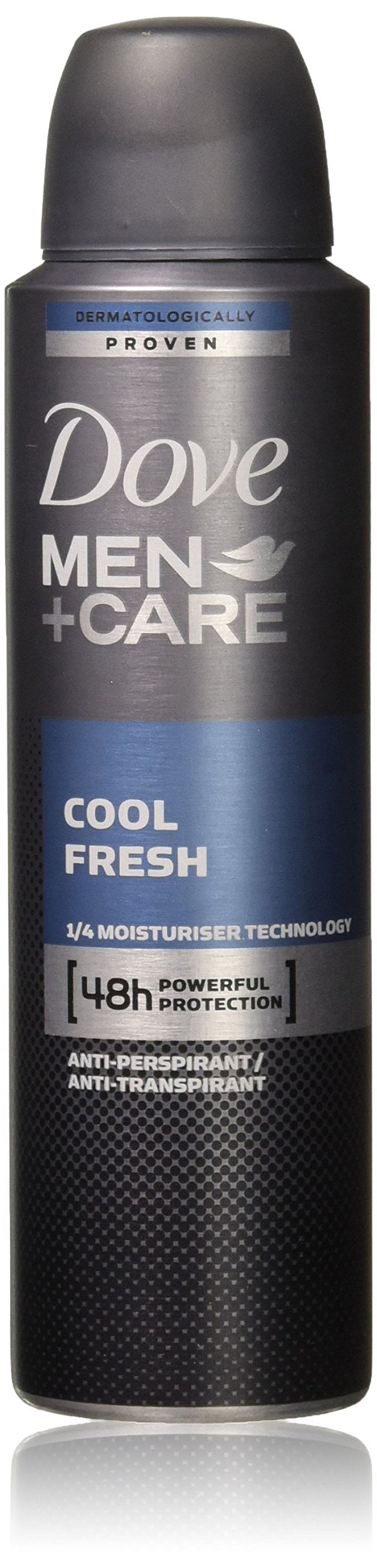 Dove Men + Care Dry Spray Antiperspirant, Cool Fresh 3.80 oz (Pack of 8)