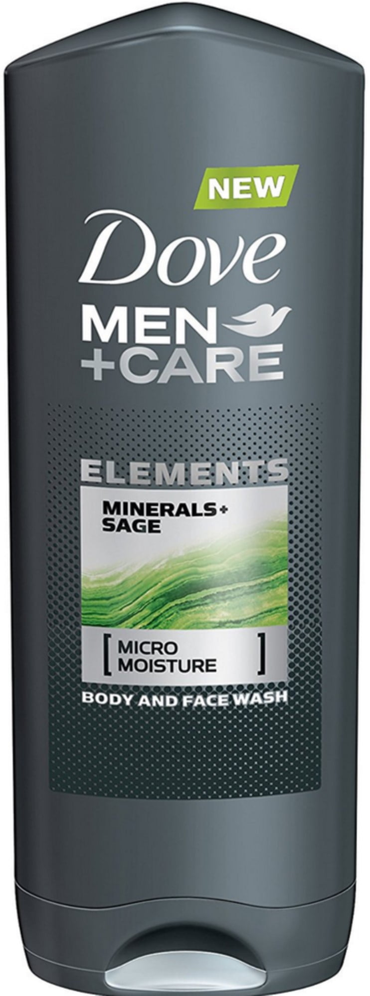 Dove Men+Care Elements Body Wash, Minerals and Sage 13.5 oz (Pack of 4)