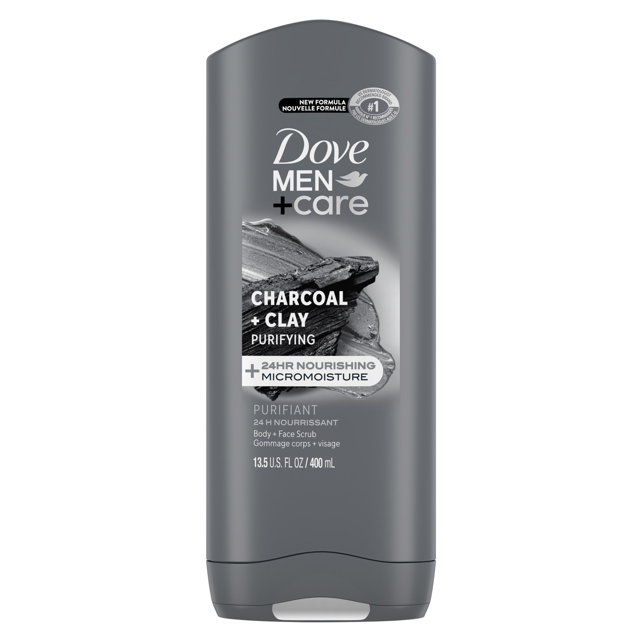 Dove Men Care Advanced Moisture Clean Body Wash with Charcoal & Clay