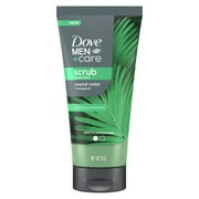 Dove Men+Care Exfoliating Body & Face Scrub for Men Coastal Cedar, 9 oz