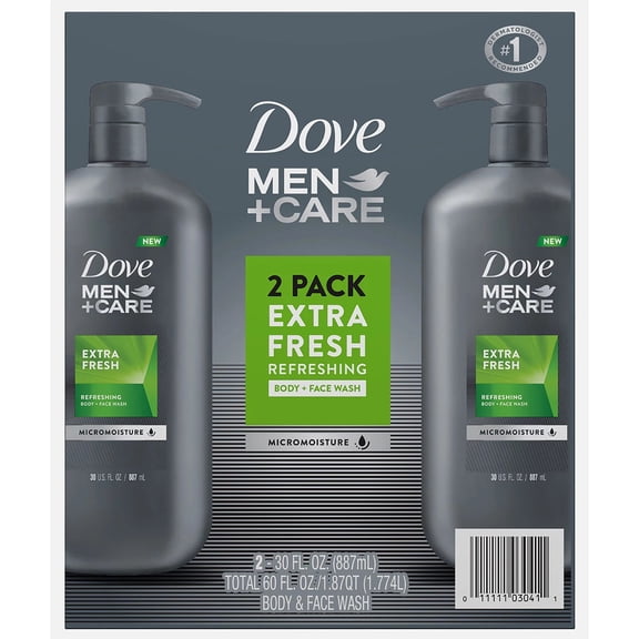 Dove Men+Care Extra Fresh Body Wash, 3 pk./18 oz.