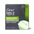 thumbnail image 1 of Dove Men+Care Extra Fresh Body and Face Bar 3.75 oz, 10 Bars, 1 of 12