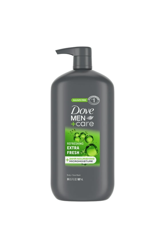 Extra Fresh Refreshing Hydrating Face and Body Wash, 30 fl oz