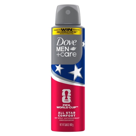 Dove Men+Care Antiperspirant Deodorant Dry Spray for 72H Protection All Star Comfort Neutralizes Sweat and Odor, 3.8 oz