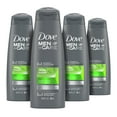 thumbnail image 1 of DOVE MEN + CARE Fortifying 2-in-1 Shampoo and Conditioner Fresh and Clean with Caffeine 4 Count For Everyday Care Helps Strengthen and Nourish Hair 12 oz C32, 1 of 3