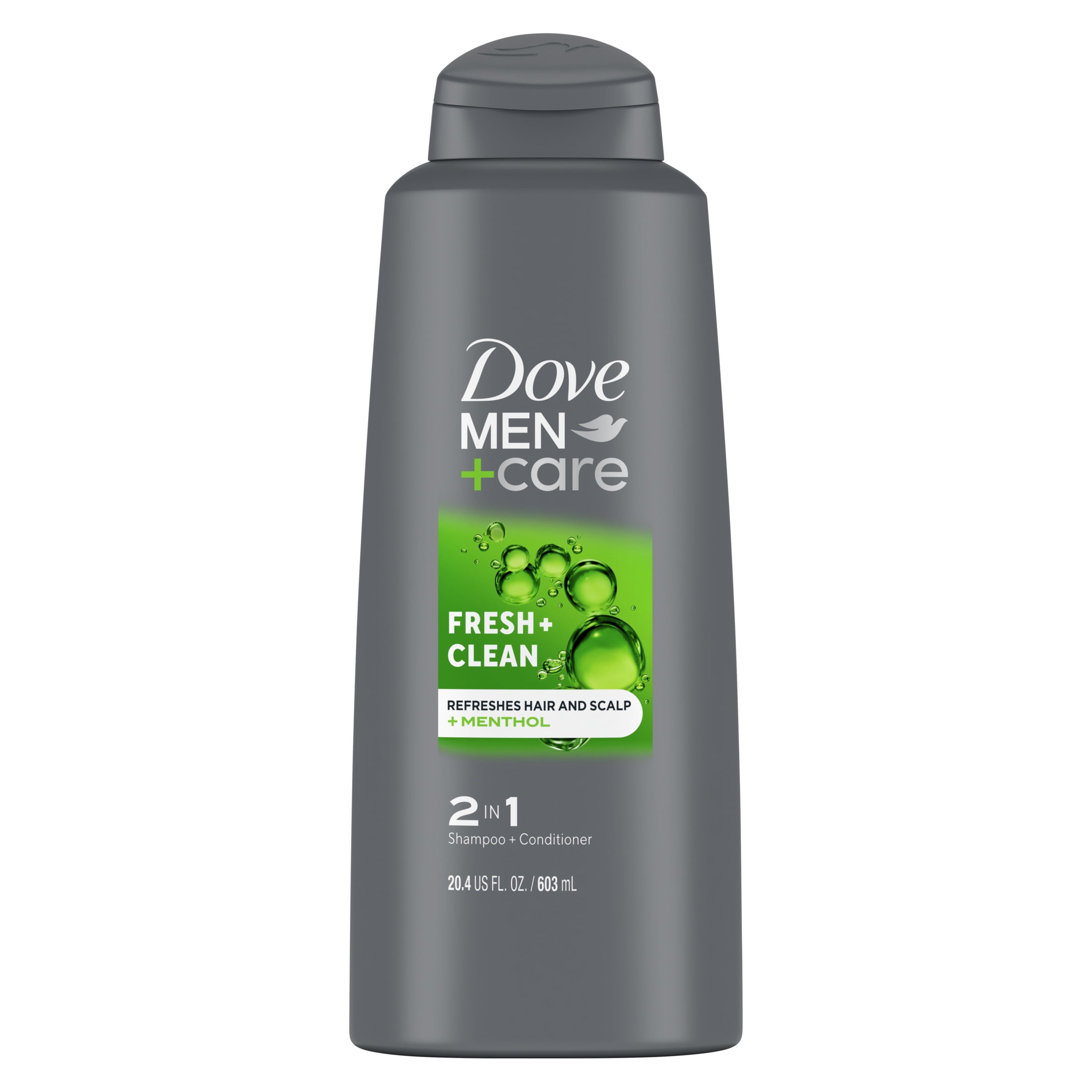 Dove Men+Care Fortifying 2-in-1 Shampoo & Conditioner for Men Fresh and Clean with Caffeine, 20.4 oz