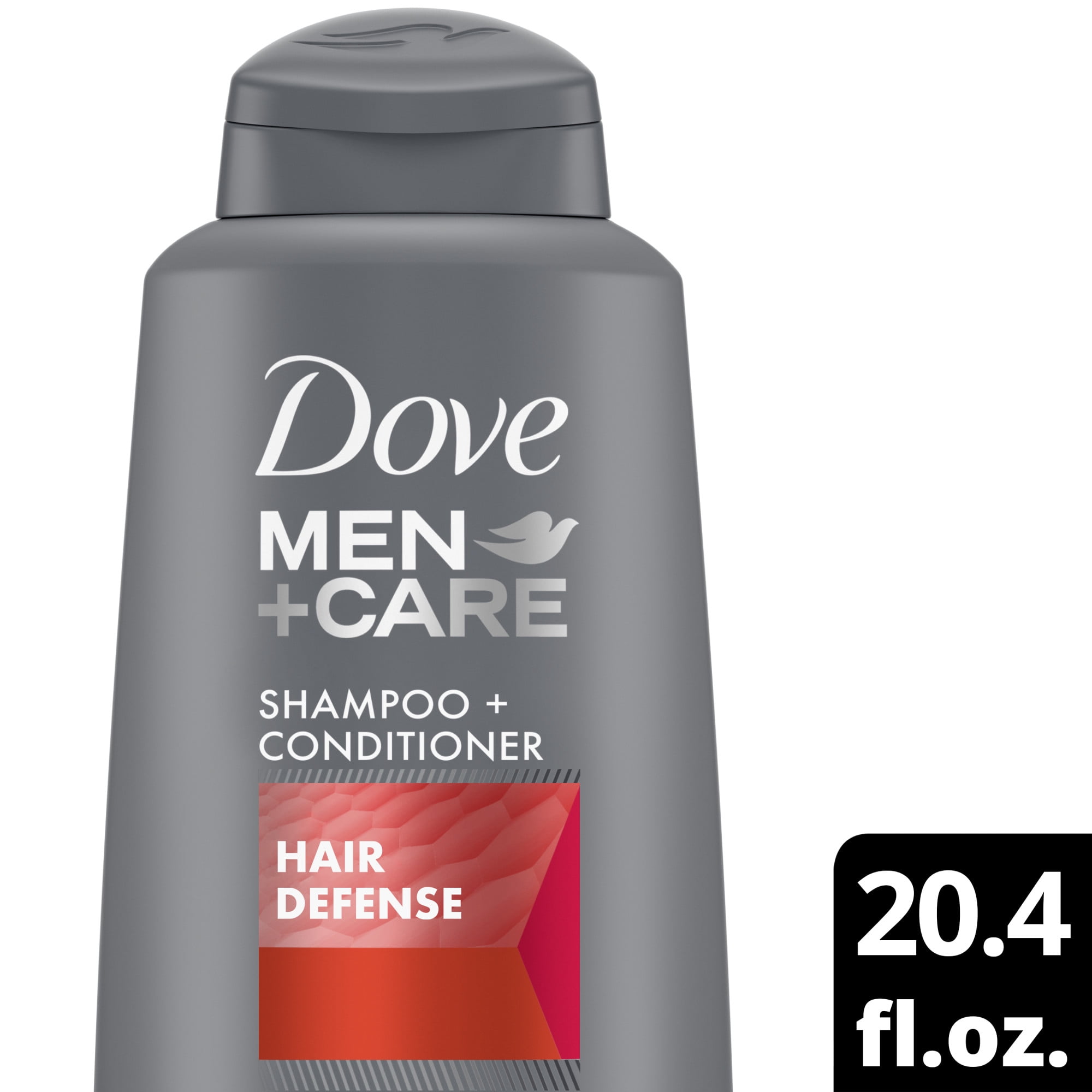 Dove Men+Care Hair Defense Thickening 2 in 1 Shampoo Plus Conditioner, 20.4 fl oz